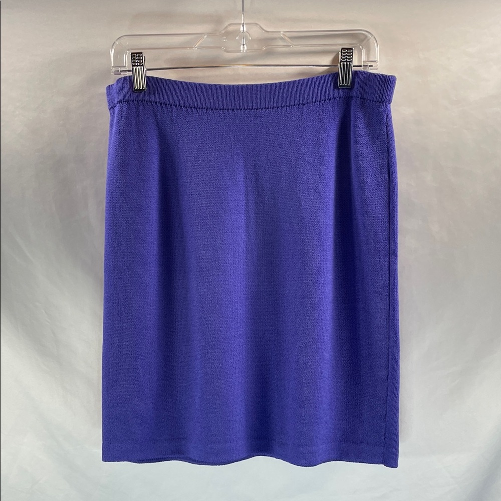 St. John Royal Purple Pencil Skirt